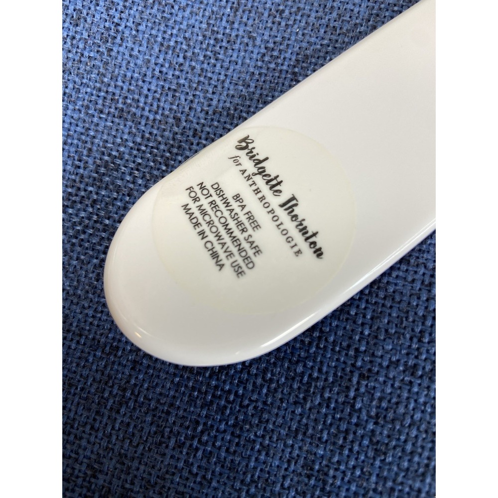 Anthropologie Paint + Petals by Bridgette Thornton 12.5" Serving Spoon & Fork - Picture 5 of 12
